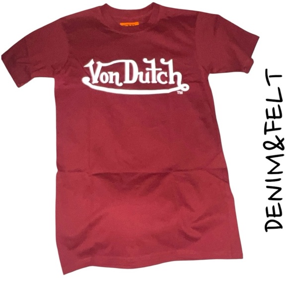 Von Dutch Men's Red Wine "KEEP AN EYE OUT" Eyeball
Graphic Tee/T-Shirt | NEW/NWT - Picture 3 of 7
